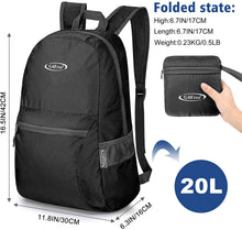 
                        
                          Load image into Gallery viewer, G4Free Ultra Lightweight Packable Backpack Travel Hiking Daypack Handy Foldable Water Resistant Camping Outdoor Backpack
                        
                      