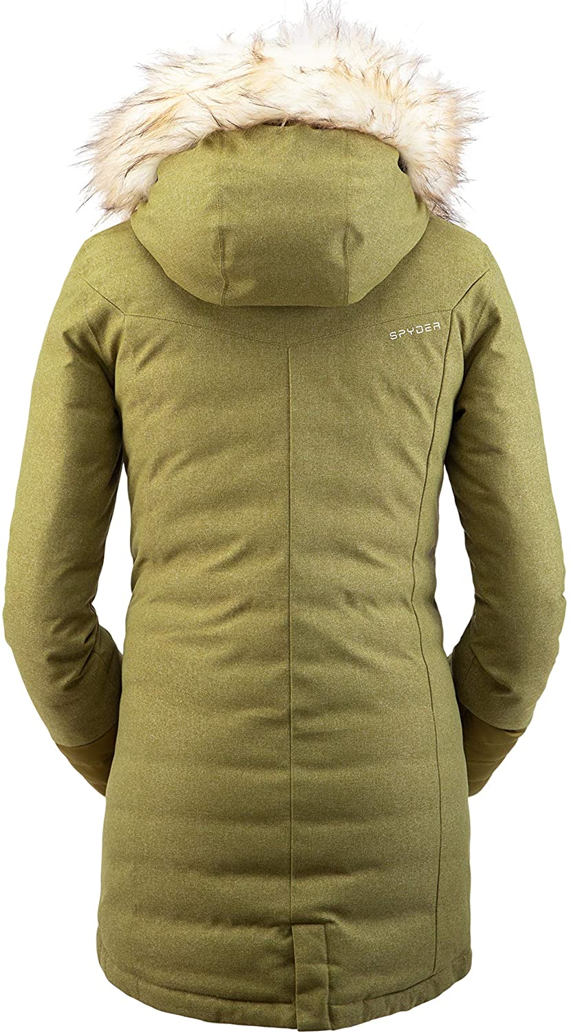 Spyder Women’s Metro Gore-Tex Infinium Down Parka – Ladies Full-Zip Hooded Winter Jacket
