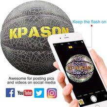 
                        
                          गैलरी व्यूवर में इमेज लोड करें, KPASON Basketball Holographic Glow in The Dark Basketball - JOY2ESpree
                        
                      