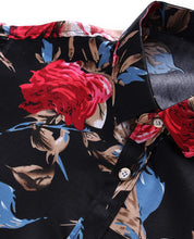 
                        
                          Load image into Gallery viewer, LEFTGU Men's Slim fit Floral Printed Beach Hawaiian Button-Down Dress Shirt
                        
                      