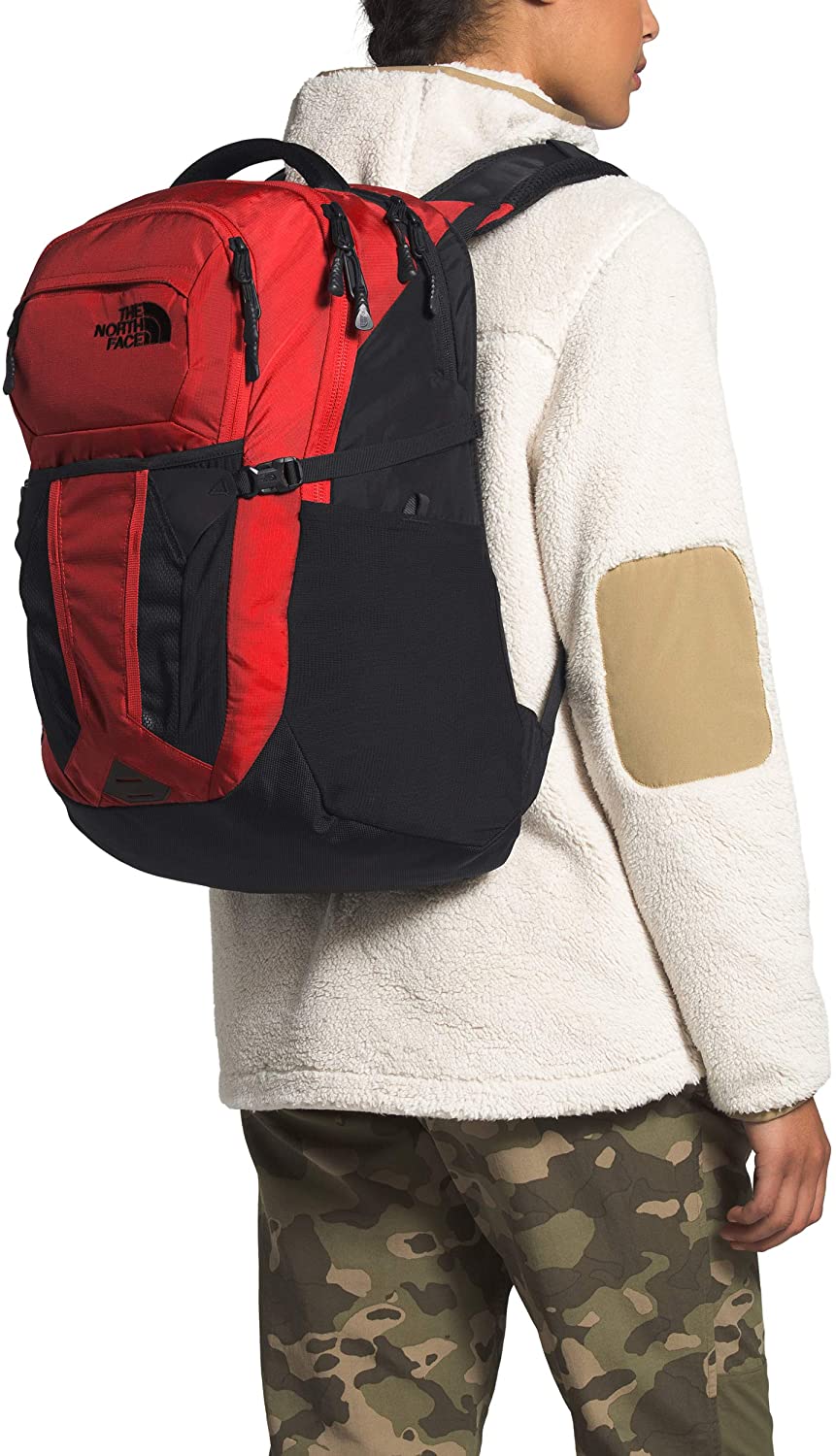 The North Face Women's Recon Backpack, TNF Black Heather/Silver Reflective, One Size