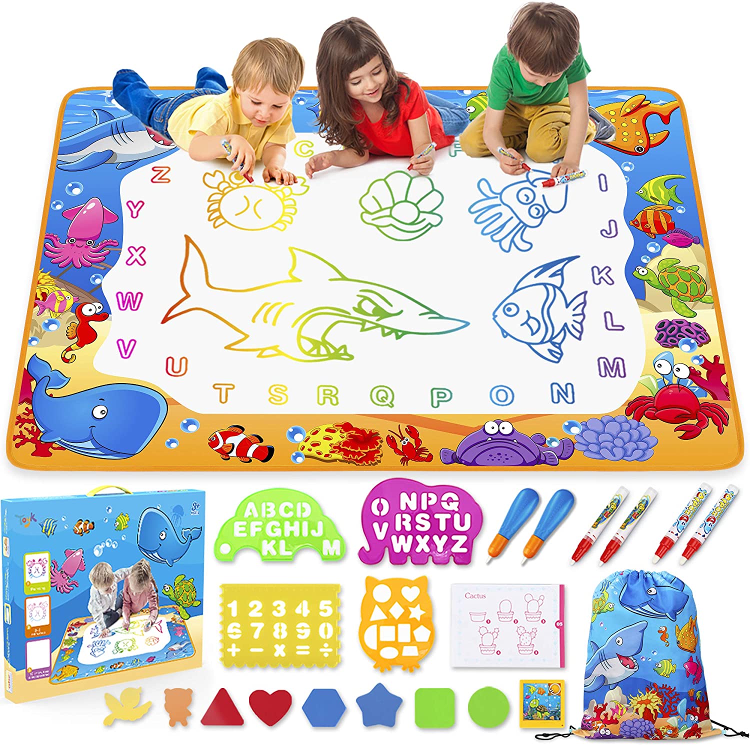 Water Doodle Mat - Kids Painting Writing Doodle Toy Mat
