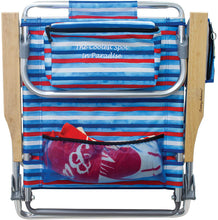 
                        
                          Load image into Gallery viewer, Tommy Bahama 5-Position Classic Lay Flat Folding Backpack Beach Chair
                        
                      