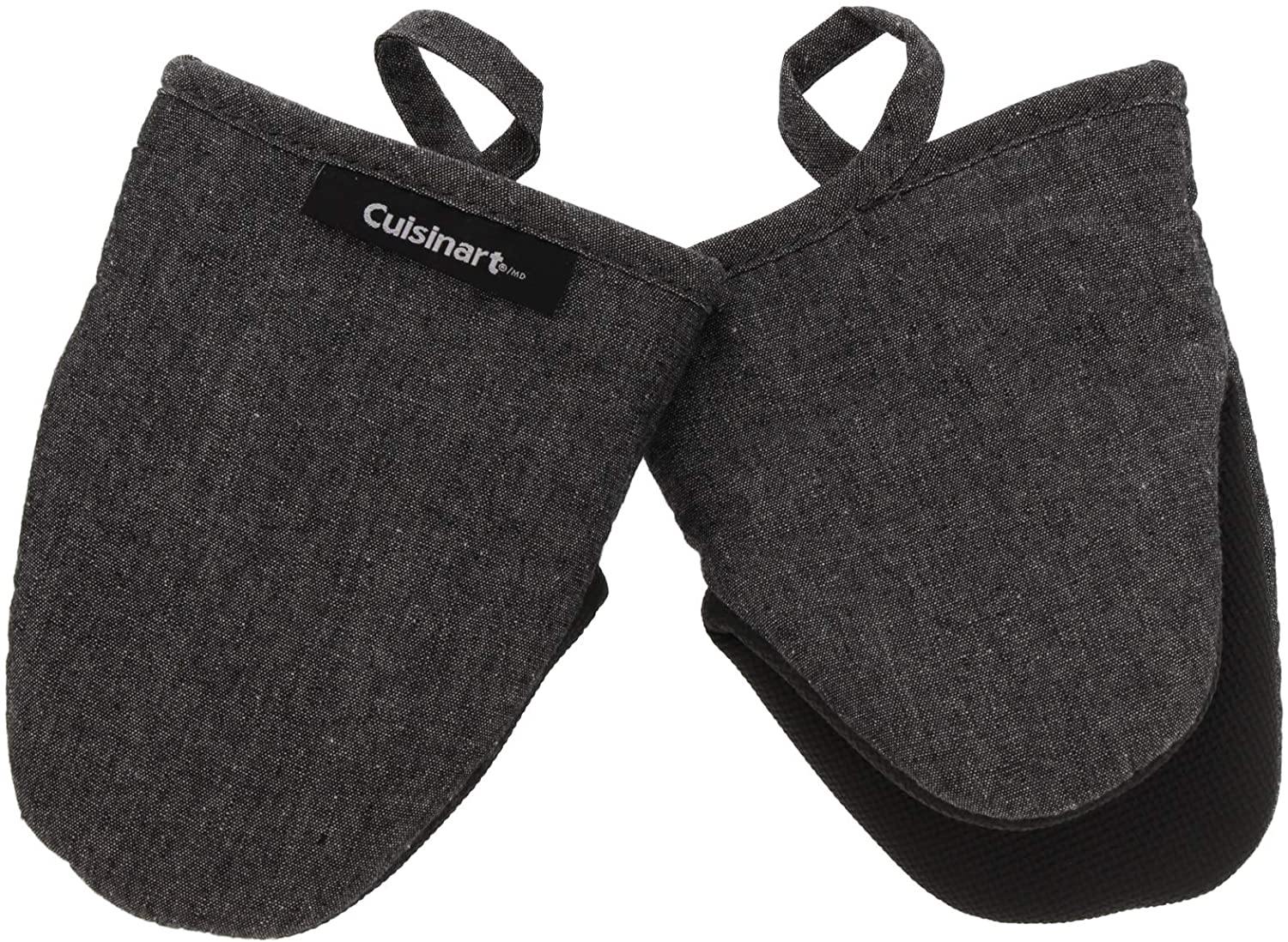 Cuisinart Chambray Neoprene Mini Oven Mitts, 2 Pack – Heat Resistant to 400 F . - JOY2ESpree