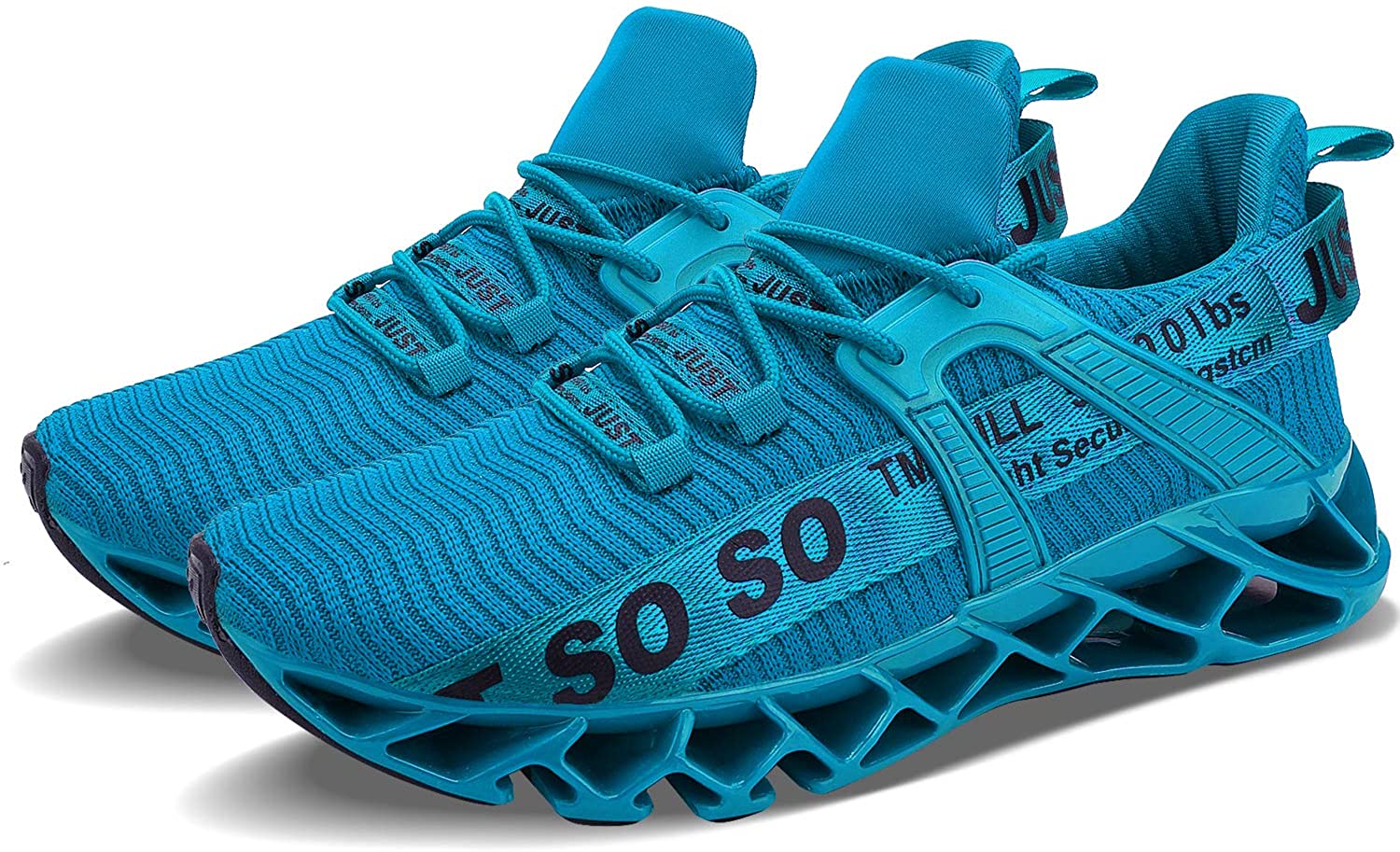JSLEAP Mens Running Shoes Walking Non Slip Blade Type Sneakers