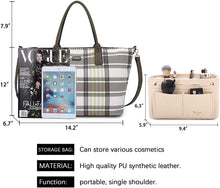 
                        
                          Cargar imagen en el visor de la galería, K.EYRE Women's Soft Faux Leather Tote Bag Purse Handbags Wallet Tote Shoulder Bag Purse Large Capacity
                        
                      