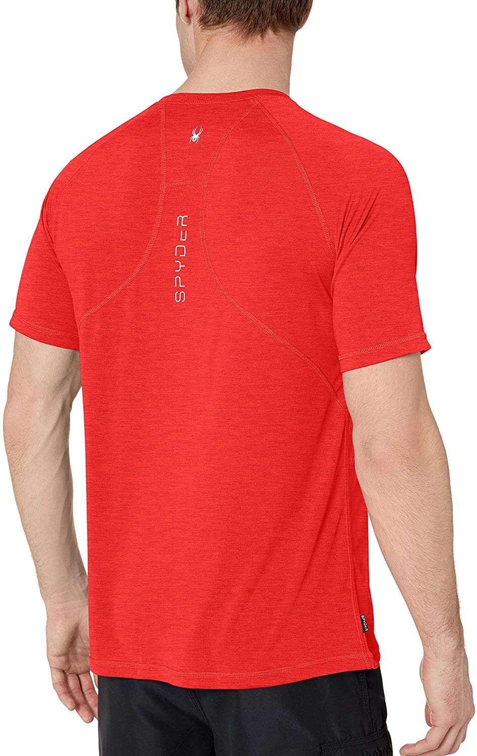 Spyder Men's Hydro Stretch Swim T-Shirt - Quick Dry Short Sleeve Rash Guard Tee