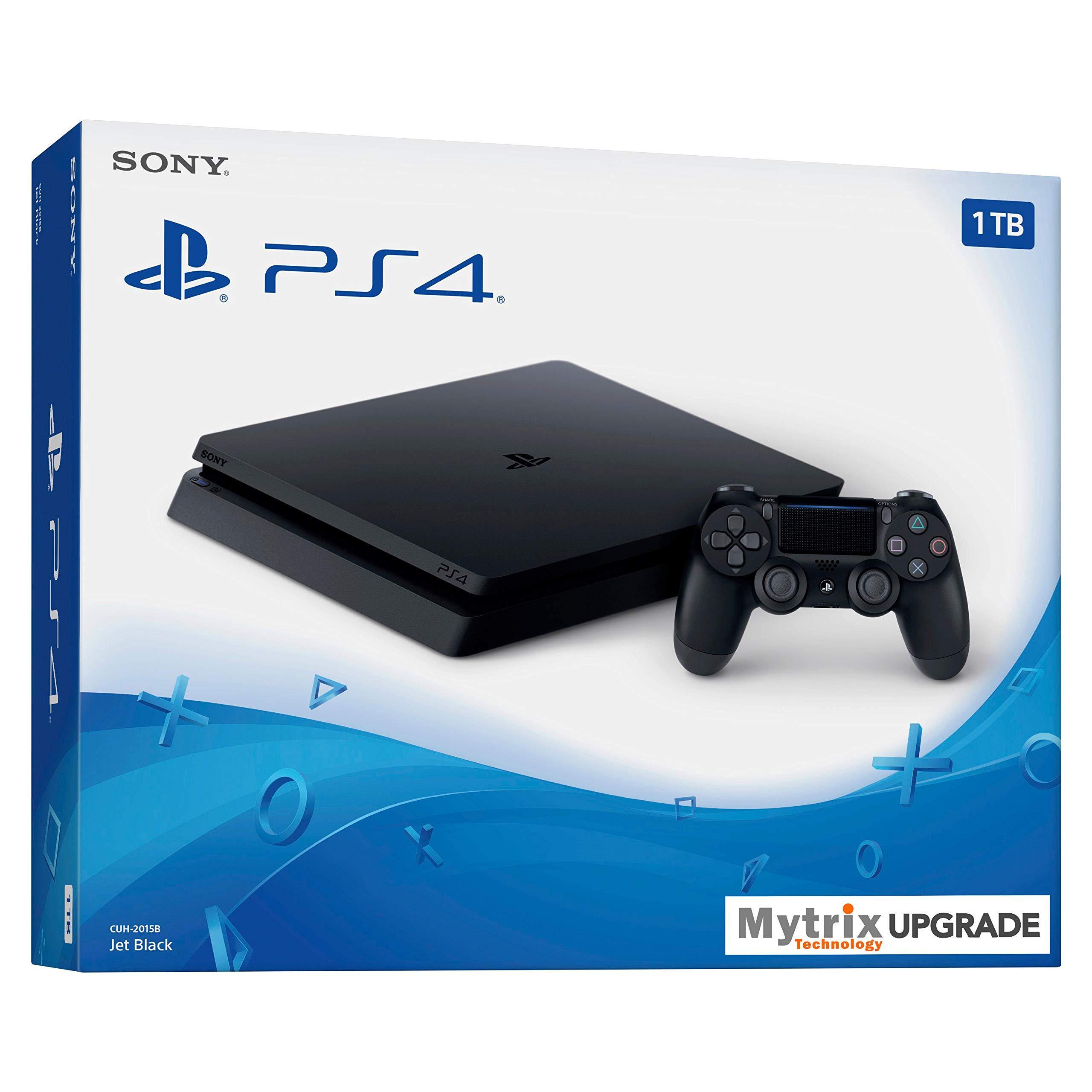 Mytrix Playstation 4 Slim 1TB SSD Console with DualShock 4 Wireless Controller Bundle, Playstation Enhanced with 1TB Solid State Drive [video game] - JOY2ESpree