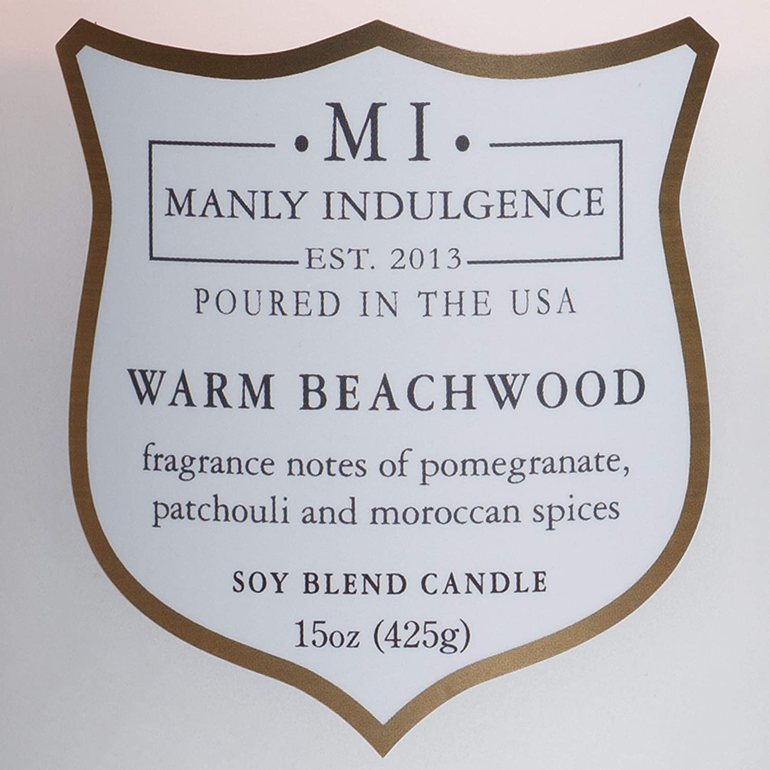 Manly Indulgence Sea Salt & Ginger Scented Jar Candle, 15 Oz, White