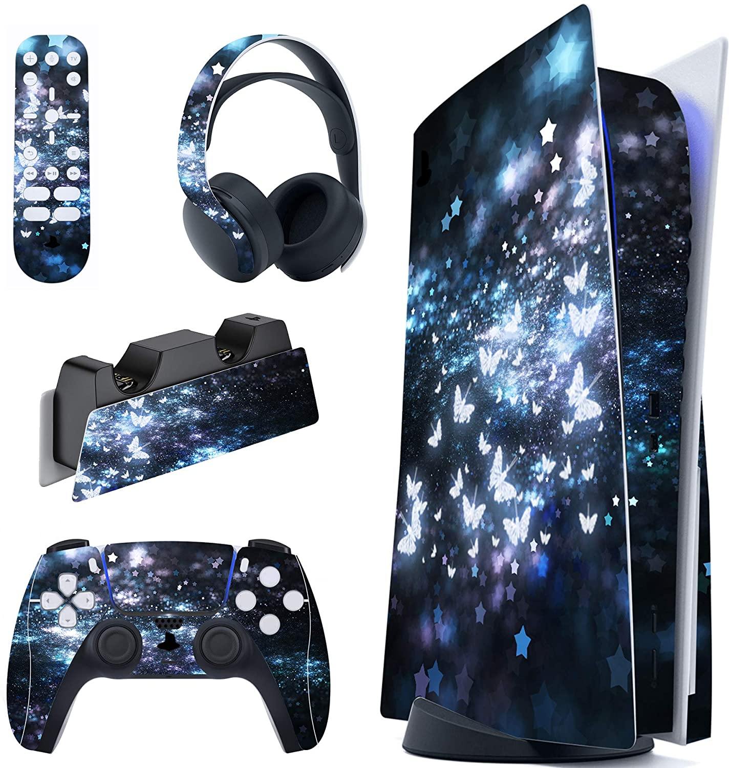 PlayVital Colorful Triangle Full Set Skin Decal for PS5 Console Disk Edition - JOY2ESpree