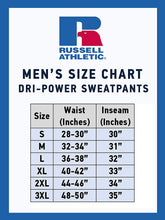 
                        
                          Load image into Gallery viewer, Russell Athletic Men's Dri-Power Open Bottom Sweatpants with Pockets
                        
                      