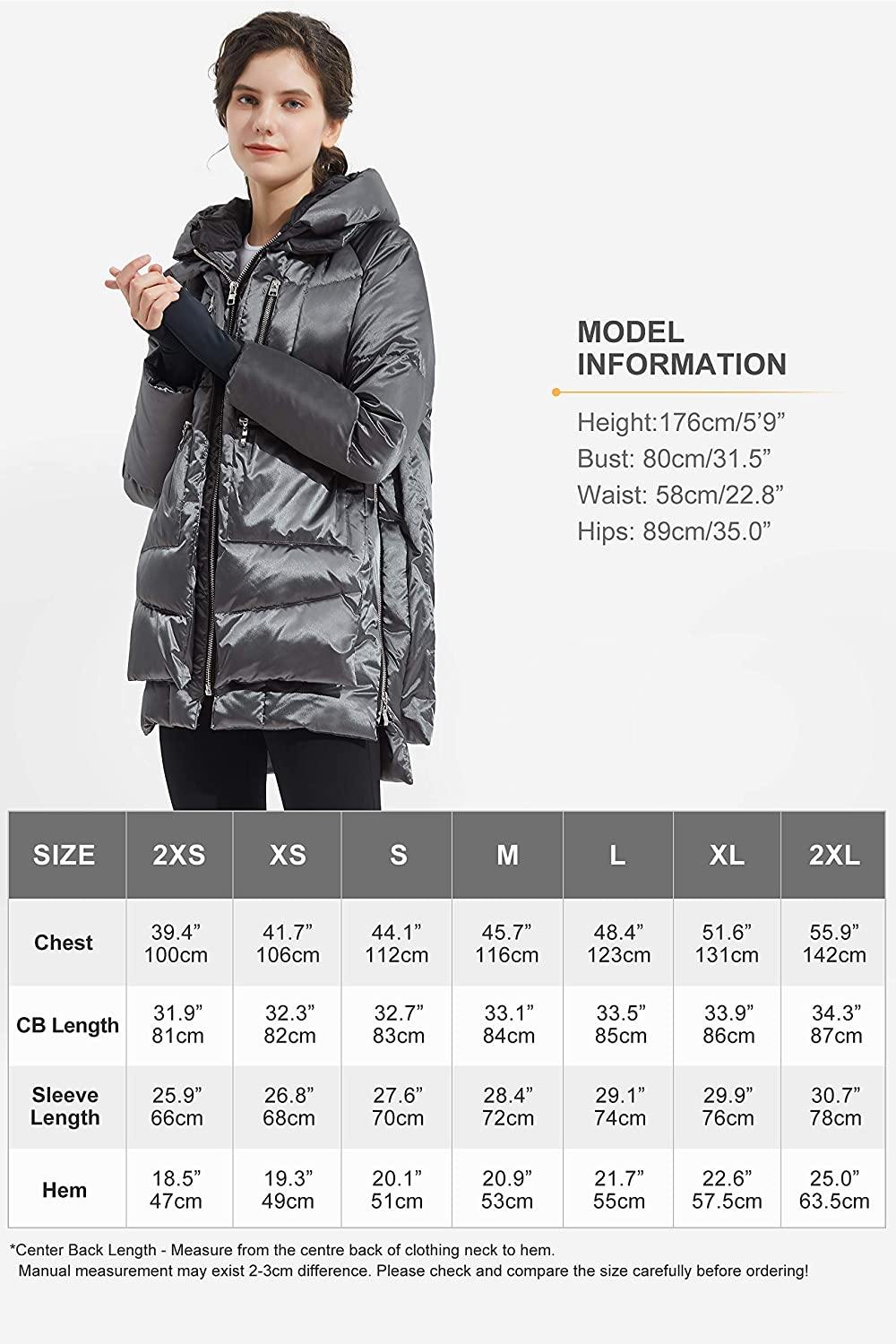 Orolay Women's Thickened Hooded Down Jacket