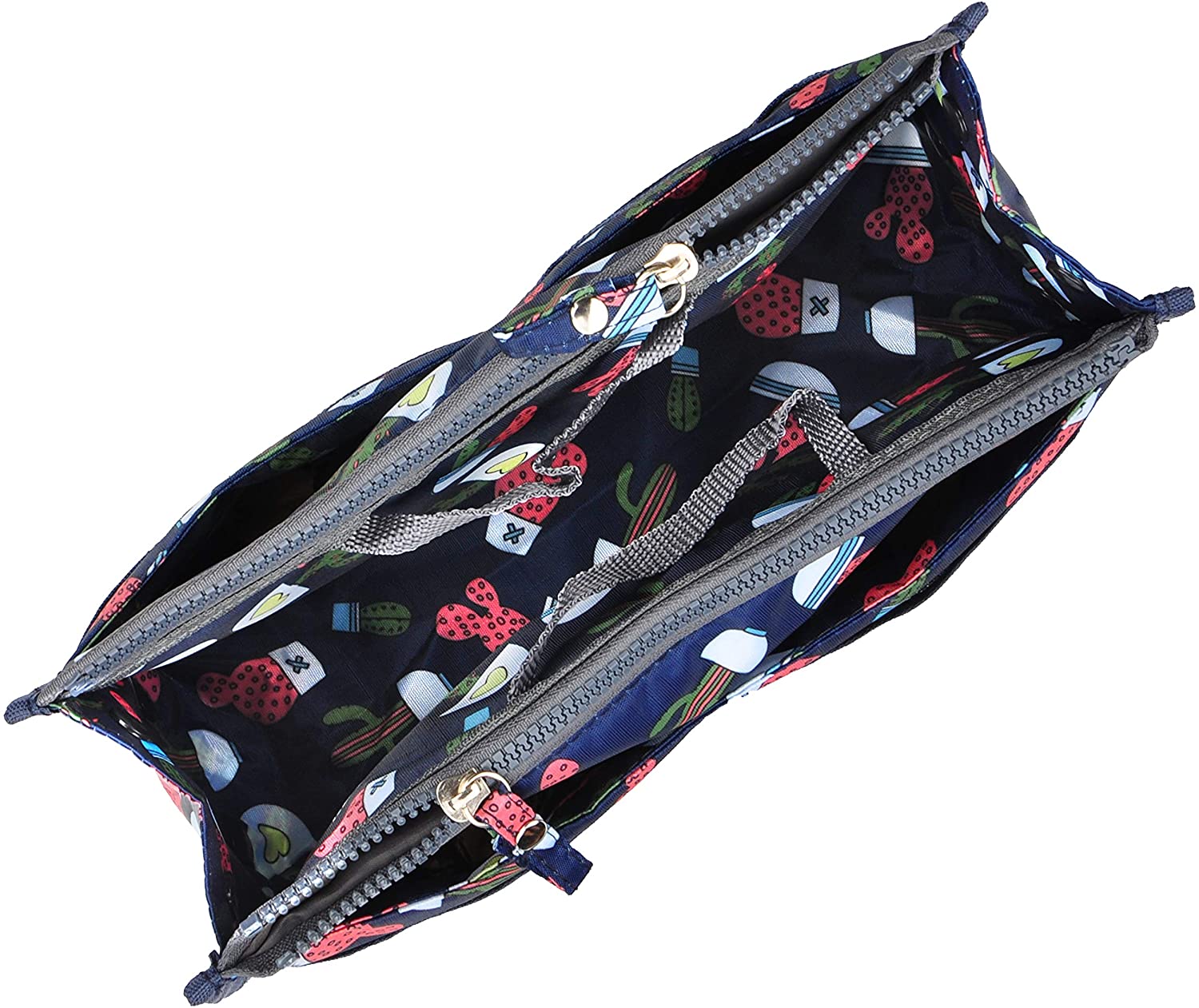 Vercord Updated Purse Handbag Organizer Insert Liner Bag in Bag 13 Pockets Purple Small