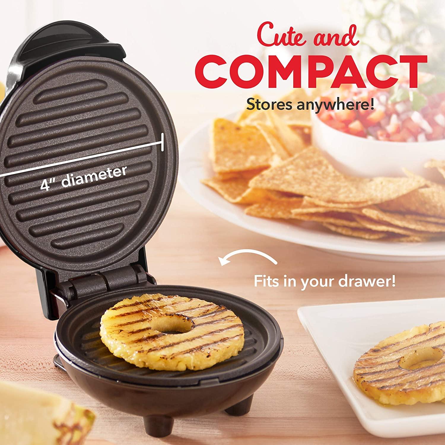 Dash Mini Maker Portable Grill Machine + Panini Press for Gourmet Burgers - JOY2ESpree