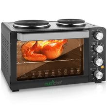 
                        
                          Muat gambar ke penampil Galeri, NutriChef Kitchen Convection Electric Countertop Rotisserie Toaster Oven Cooker with Food Warming Hot Plates, 30+ Quart (AZPKRTO28) - JOY2ESpree
                        
                      