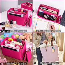 
                        
                          Load image into Gallery viewer, Purse Organizer, Purse Organizer Insert With 2 Metal Zipper, Bag Organizer With RFID Blocking Pocket Purse Organizer insert
                        
                      