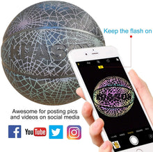 
                        
                          गैलरी व्यूवर में इमेज लोड करें, KPASON Basketball Holographic Glow in The Dark Basketball - JOY2ESpree
                        
                      