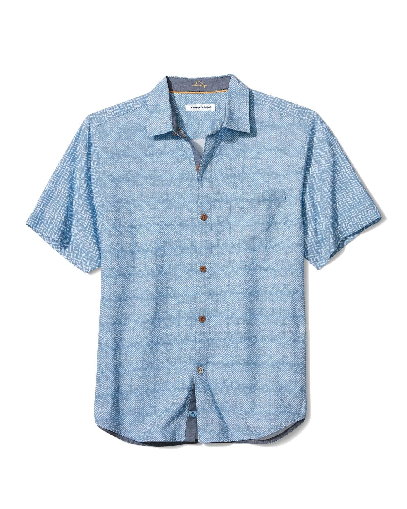 Tommy Bahama Men's Coconut Point GEO, Frozen Blue, XL