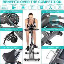 
                        
                          Muat gambar ke penampil Galeri, ANCHEER Exercise Bikes, Indoor Cycling Stationary Bike, Belt Drive, Adjustable Resistance, LCD Monitor - JOY2ESpree
                        
                      