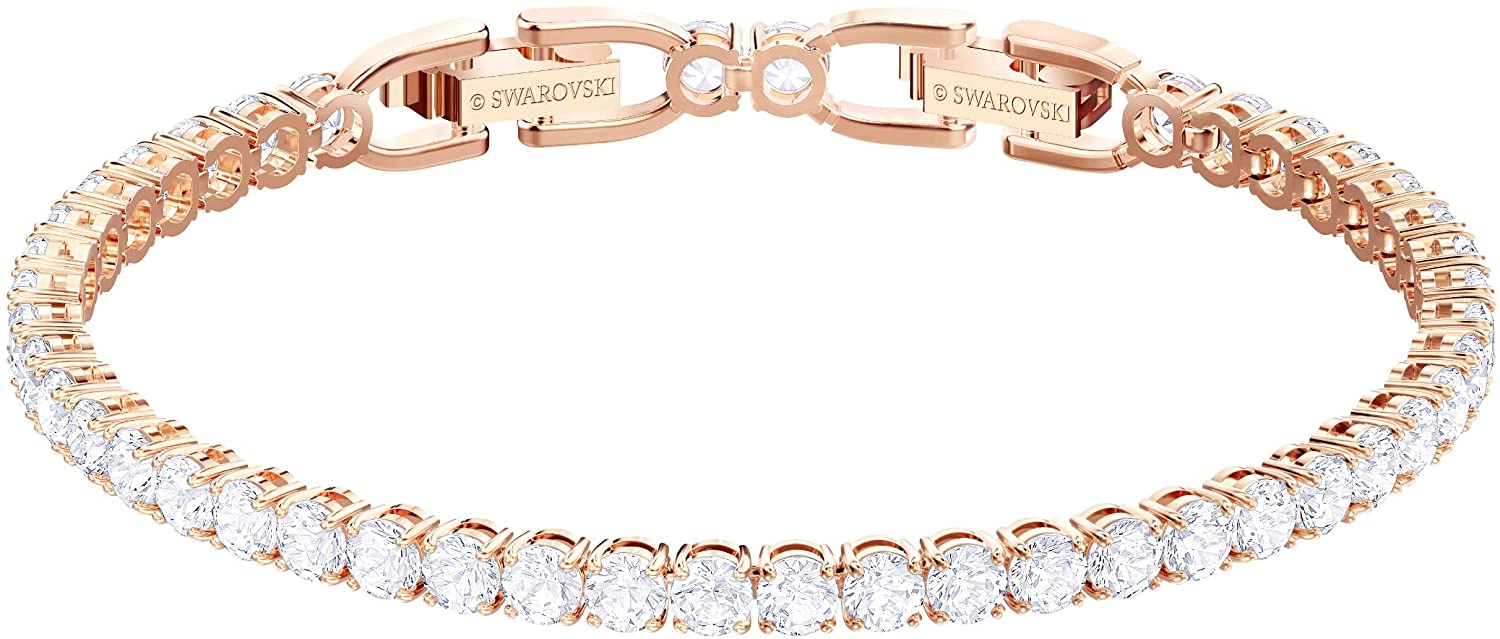 SWAROVSKI Women's Tennis Deluxe Jewelry Collection, Clear Crystals - JOY2ESpree
