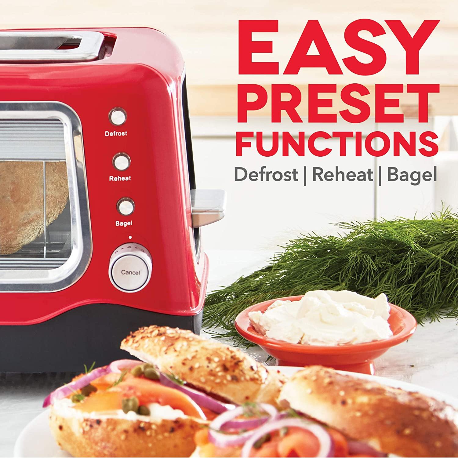 Dash Clear View Toaster: Extra Wide Slot Toaster with Stainless Steel Accents + See Through Window . - JOY2ESpree