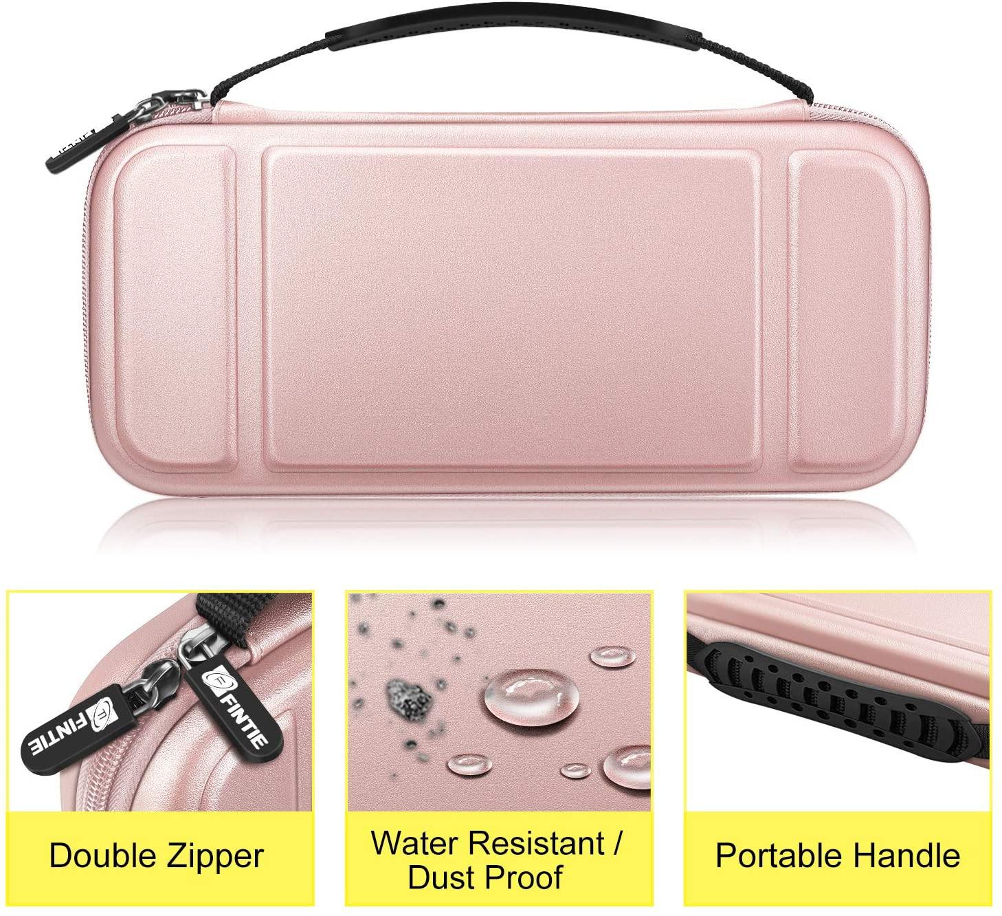 Fintie Carry Case for Nintendo Switch - [Shockproof] Hard Shell Protective Cover Travel Bag w/10 Game Card Slots - JOY2ESpree