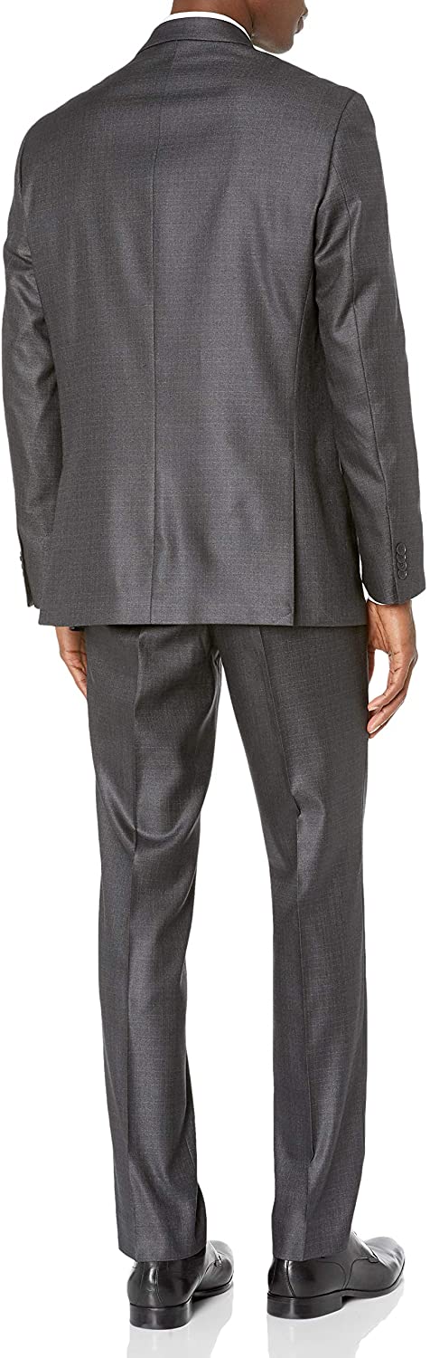Unlisted by Kenneth Cole Men's 2 Button Slim Fit Suit with Hemmed Pant