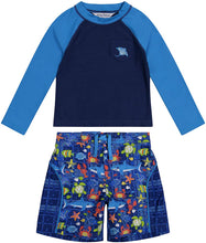 
                        
                          गैलरी व्यूवर में इमेज लोड करें, Tommy Bahama Boys' Long Sleeve Rashguard and Trunks Swimsuit Set
                        
                      