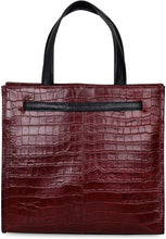 
                        
                          Load image into Gallery viewer, Antonio Valeria Emma Croco Print Leather Tote Bag For Women - JOY2ESpree
                        
                      