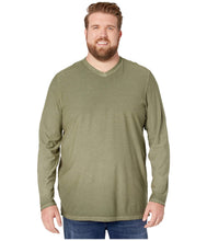 
                        
                          Muat gambar ke penampil Galeri, Tommy Bahama Big &amp; Tall Cirrus Coast V-Neck Long Sleeve T-Shirt Palm Moss XLT
                        
                      