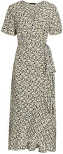 
                        
                          Load image into Gallery viewer, Miessial Women's Summer Chiffon V Neck Ruffle Maxi Dress Polka Dot Long Beach Wrap Dress
                        
                      