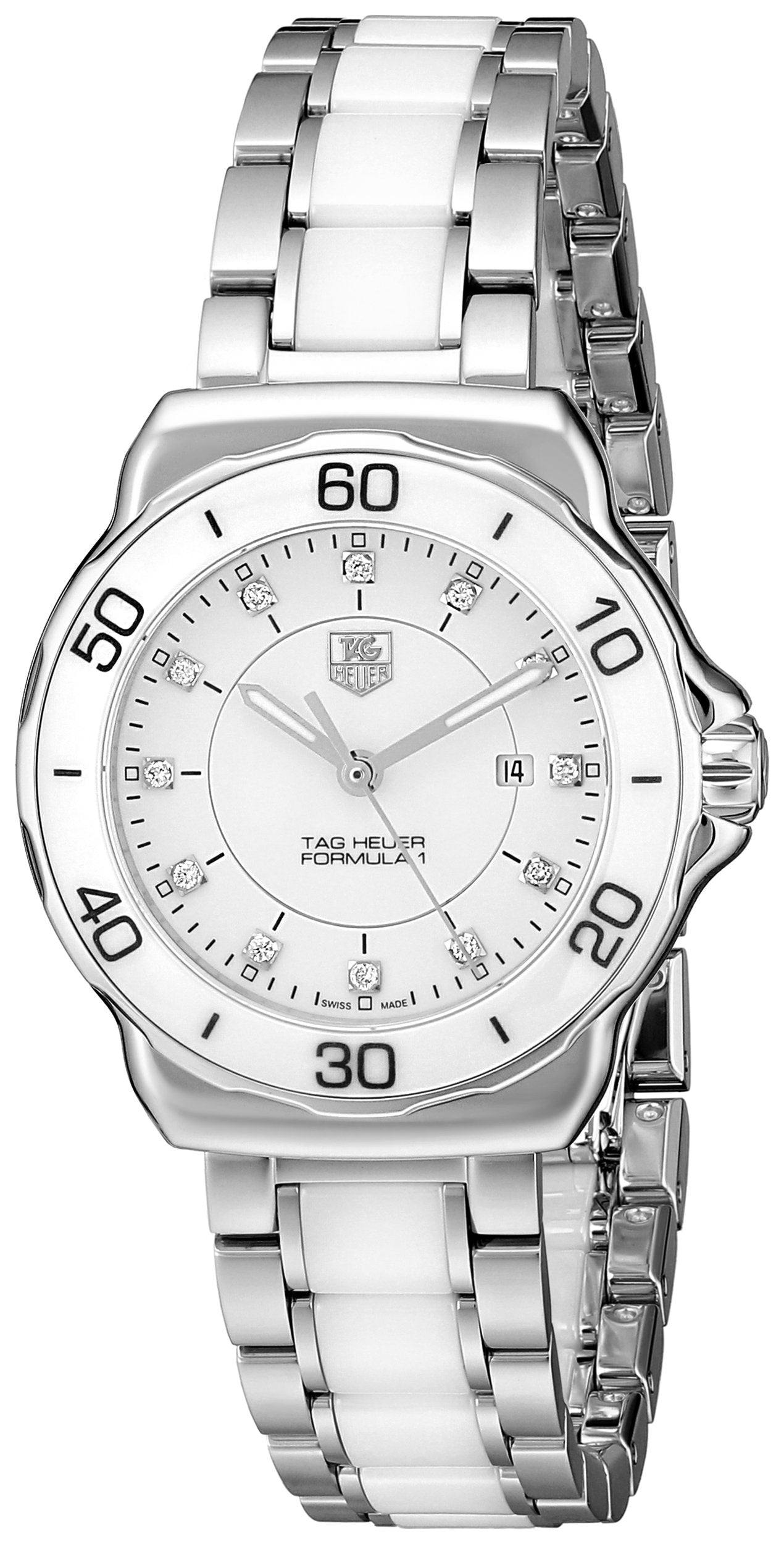 Tag Heuer Women's WAH1315.BA0868 Formula 1 Stainless Steel Sport Watch with Diamonds