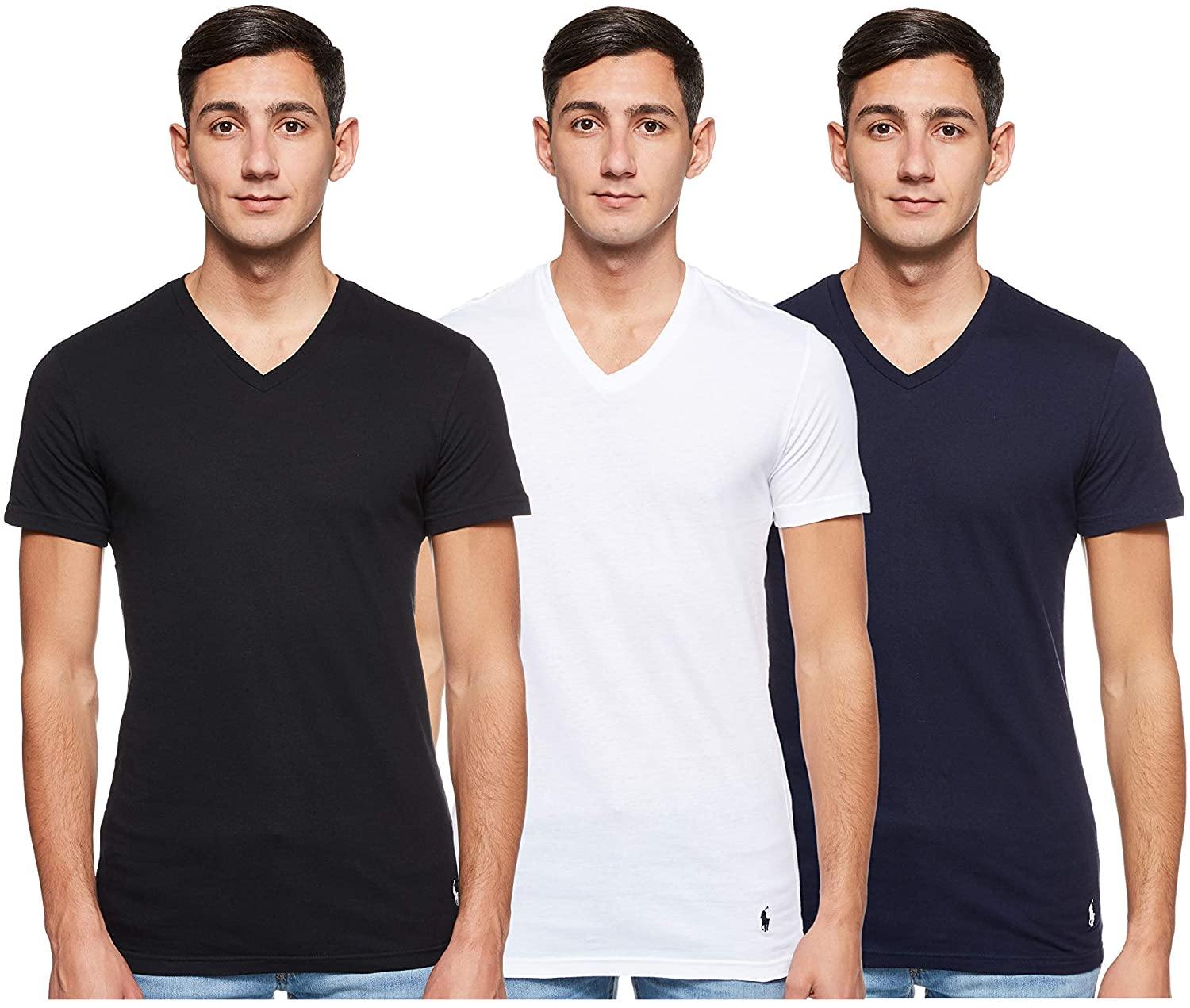 Polo Ralph Lauren Men's Slim Fit w/Wicking 3-Pack V-Neck