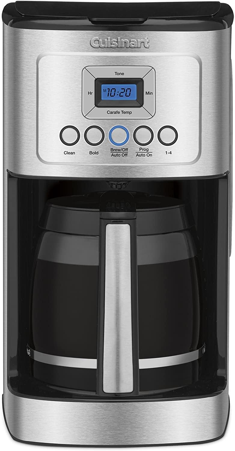 Cuisinart DCC-3200W Perfectemp Coffee Maker, 14 Cup Progammable Coffeemaker with Glass Carafe, White - JOY2ESpree