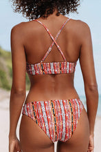 
                        
                          画像をギャラリービューアに読み込む, CUPSHE Women's Reversible Lace Up Bikini Sets Floral and Striped
                        
                      