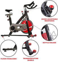 
                        
                          將圖片載入圖庫檢視器 Sunny Health &amp; Fitness Indoor Cycling Exercise Bike with Heavy 49 LB Chrome Flywheel - SF-B1002/C - JOY2ESpree
                        
                      