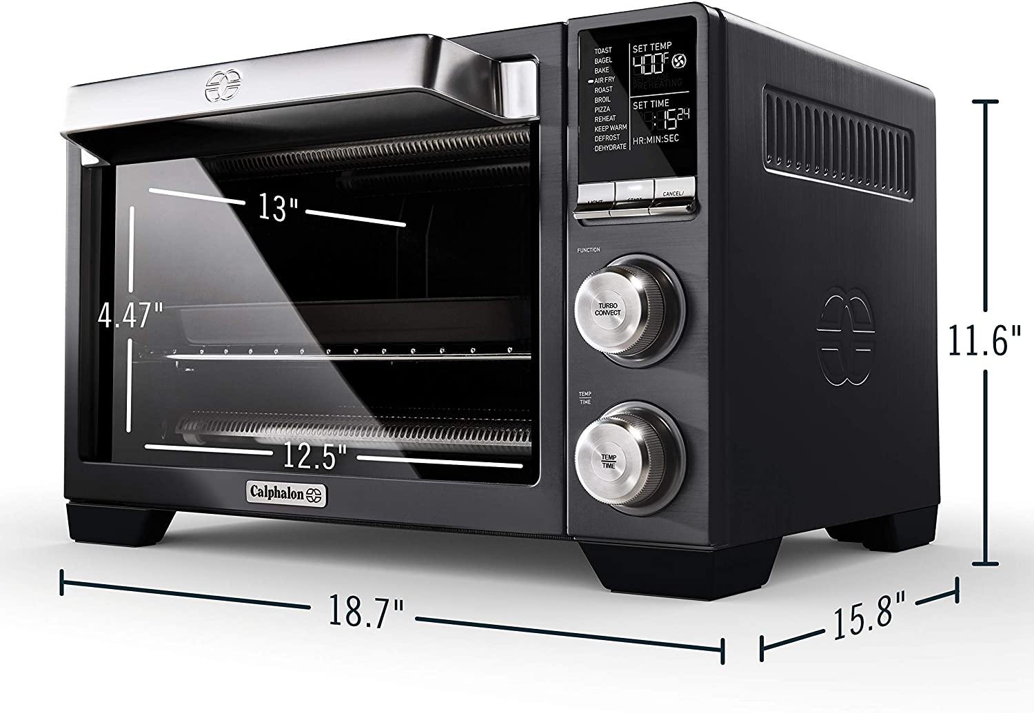 Calphalon Performance Air Fry Convection Oven, Countertop Toaster Oven, Dark Stainless Steel - JOY2ESpree