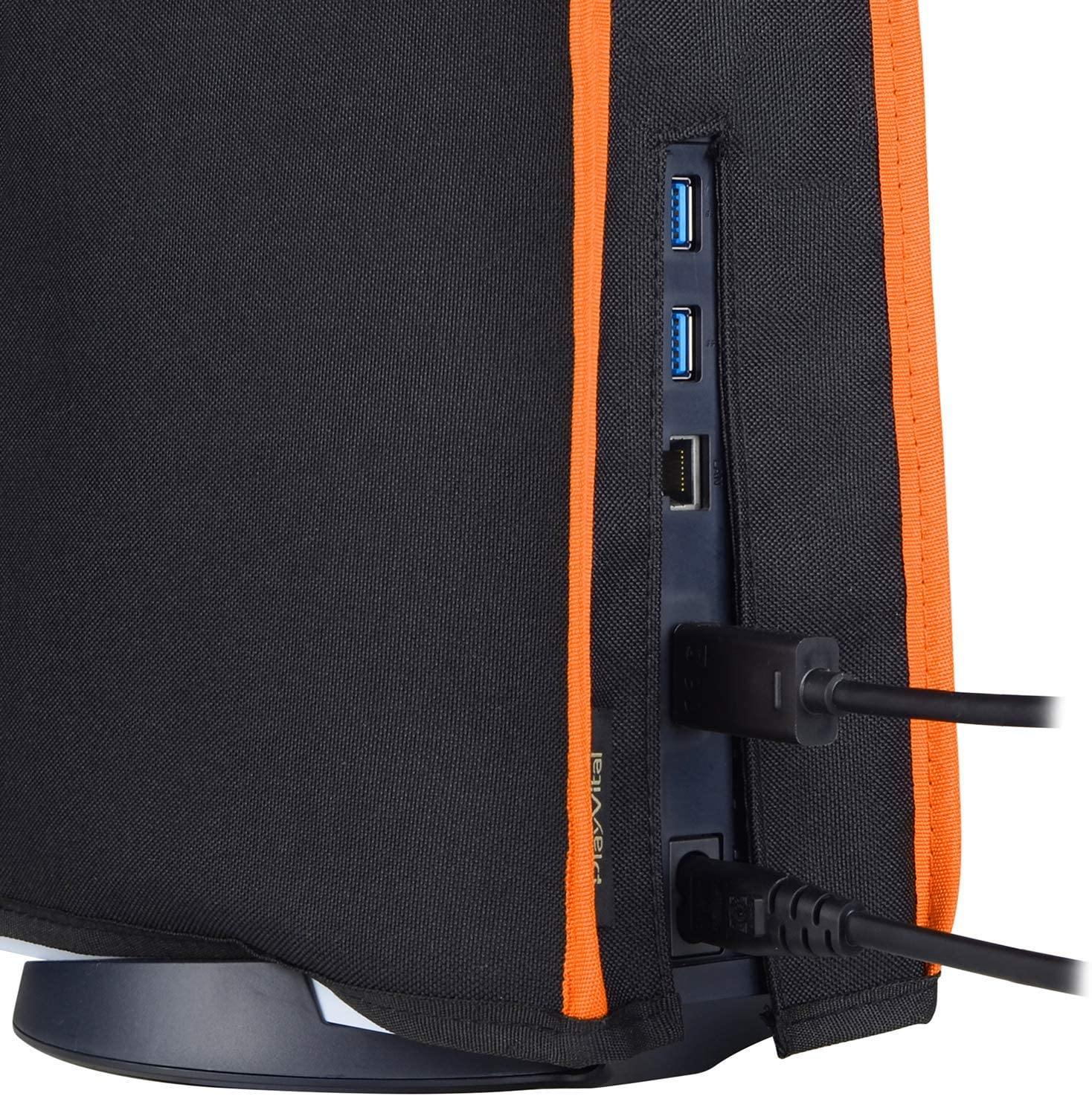 PlayVital Gray Nylon PS5 Dust Cover, Soft Neat Lining Dust Guard for DualSense 5 Console - JOY2ESpree
