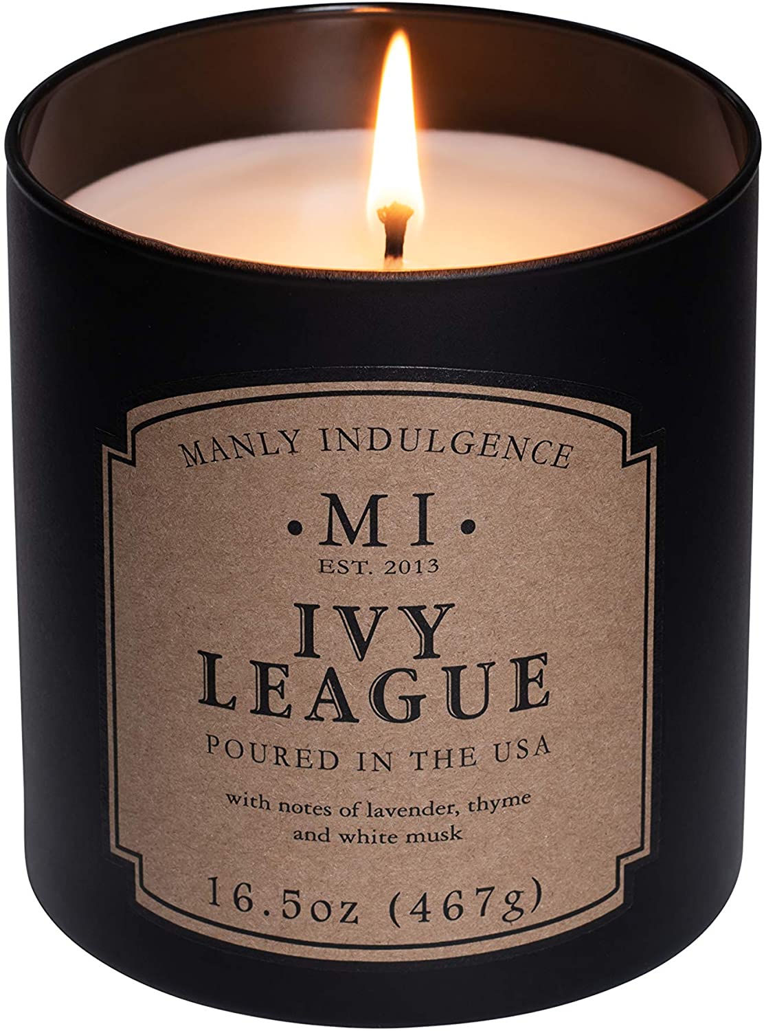 Manly Indulgence Sea Salt & Ginger Scented Jar Candle, 15 Oz, White