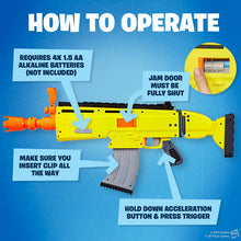 
                        
                          Load image into Gallery viewer, NERF Fortnite AR-L Elite Dart Blaster -- Motorized Toy Blaster, 20 Official Fortnite Elite Darts, Flip Up Sights -- for Youth, Teens, Adults
                        
                      