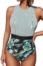 
                        
                          將圖片載入圖庫檢視器 CUPSHE Women's Striped Leafy One Piece Swimsuit
                        
                      