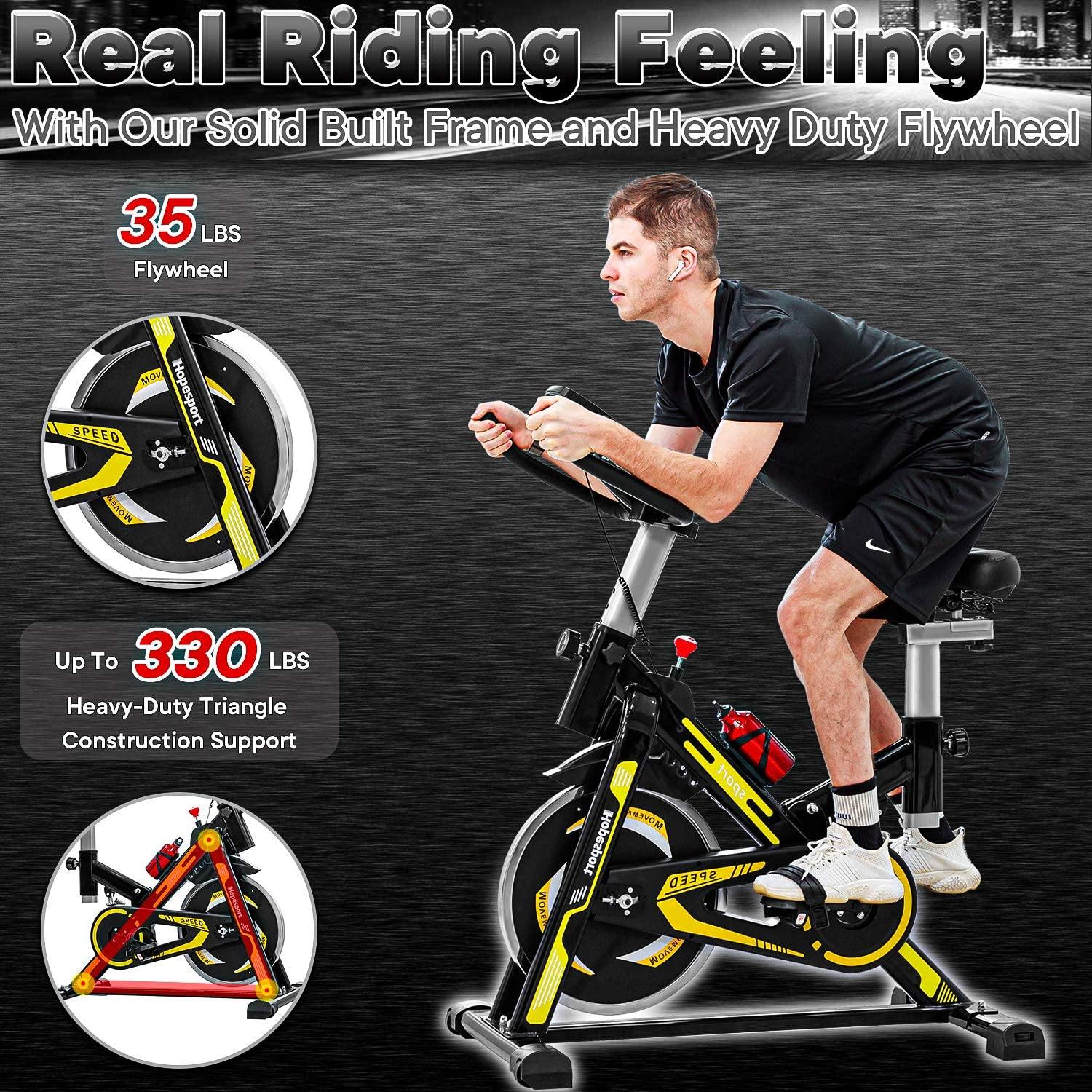 Fitness Synergy Magnetic Indoor Cycling Bike Stationary Exercise Bike, Super Silent Spin Bike - JOY2ESpree
