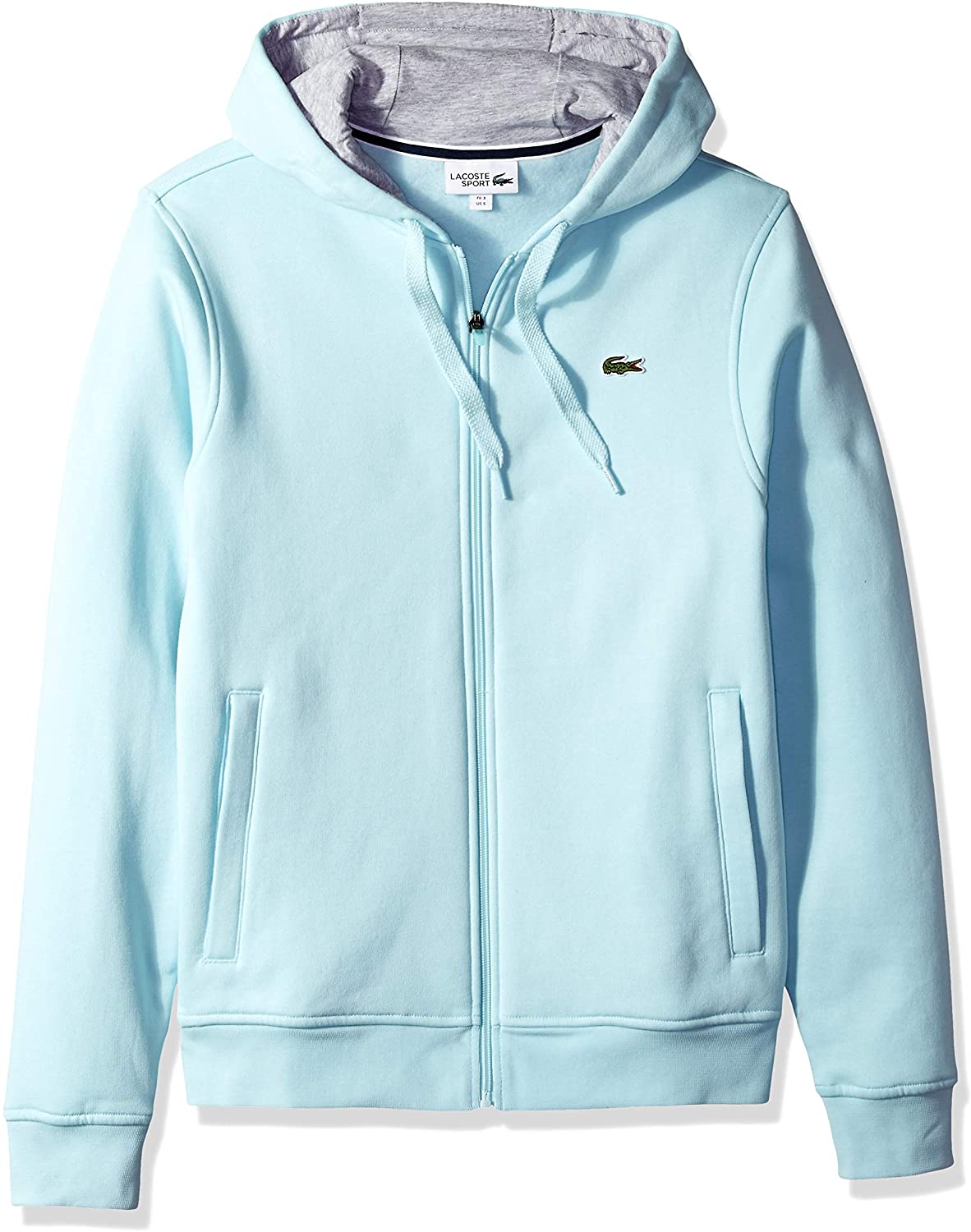 Lacoste Mens Sport Long Sleeve Fleece Full Zip Hoodie Sweatshirt
