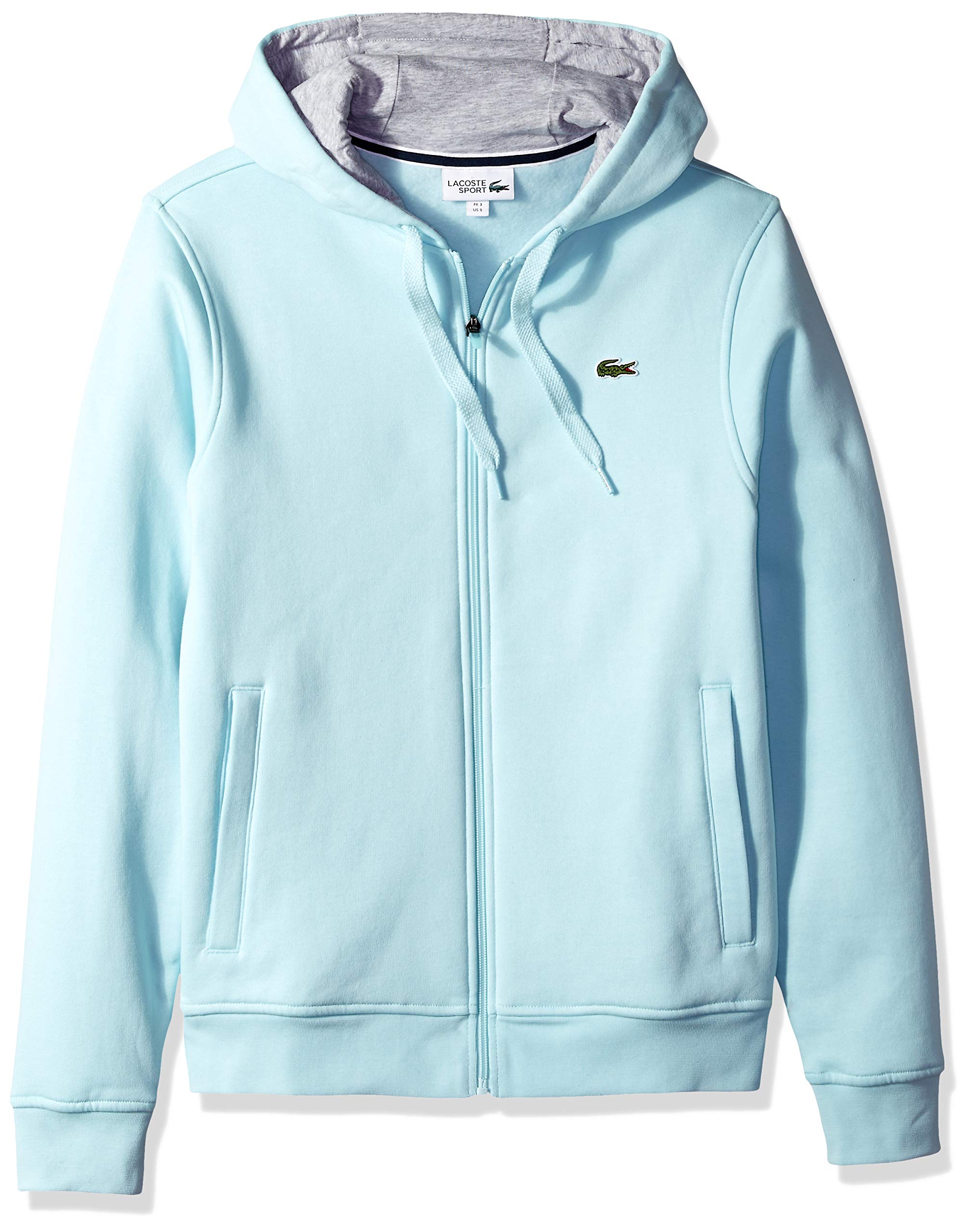 Lacoste Mens Sport Long Sleeve Fleece Full Zip Hoodie Sweatshirt
