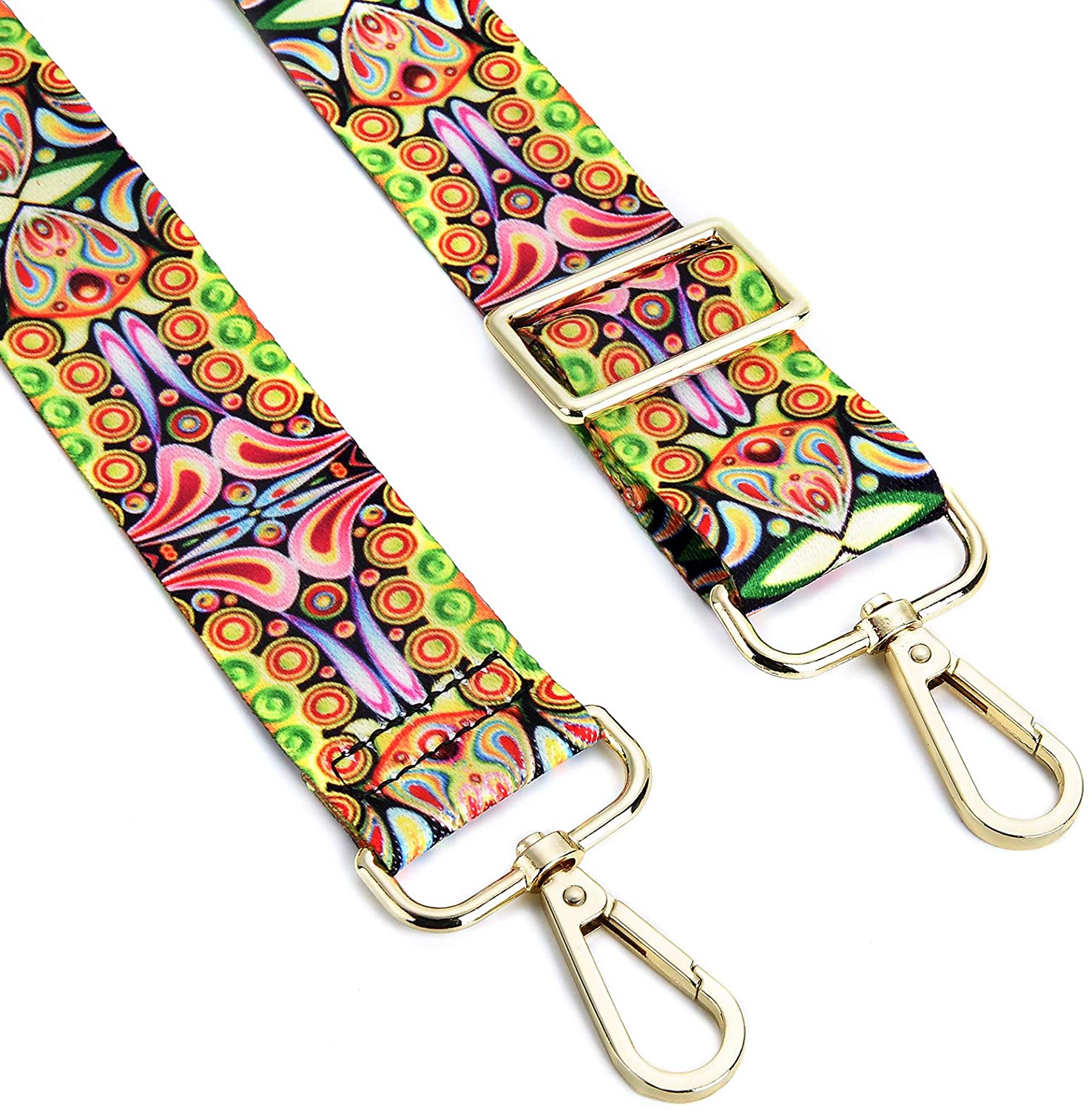 Wide Shoulder Strap Adjustable Replacement Belt Guitar Style Cross body Handbag Purse Strap