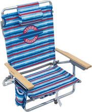 
                        
                          Load image into Gallery viewer, Tommy Bahama 5-Position Classic Lay Flat Folding Backpack Beach Chair
                        
                      