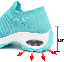
                        
                          Load image into Gallery viewer, STQ Slip On Breathe Mesh Walking Shoes Women Fashion Sneakers Comfort Wedge Platform Loafers
                        
                      