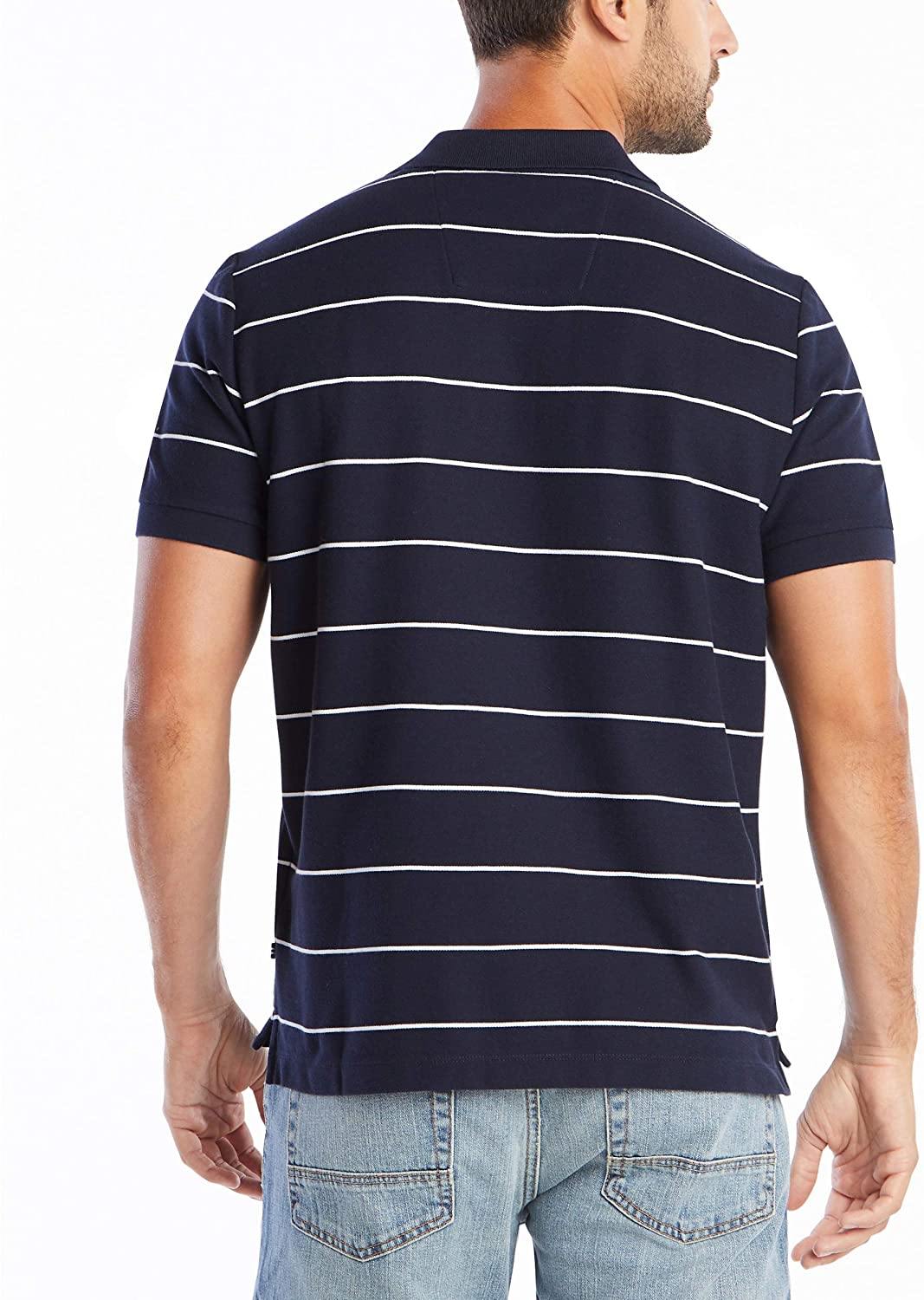 Nautica Men's Classic Short Sleeve Striped Polo T-Shirt - JOY2ESpree