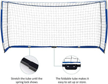 
                        
                          Muat gambar ke penampil Galeri, Pinty 12x6ft Soccer Goal, Knotless Kids' Soccer Net with 12pcs Soccer Cones Set in Multi Colors, Easy Setup Steel Poles and Portable Design - JOY2ESpree
                        
                      