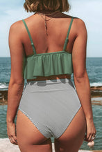 
                        
                          Muat gambar ke penampil Galeri, CUPSHE Women's High Waisted Falbala Bikini Set
                        
                      